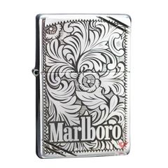 Bạc khối chặt góc khắc hoa văn Marlboro BK60