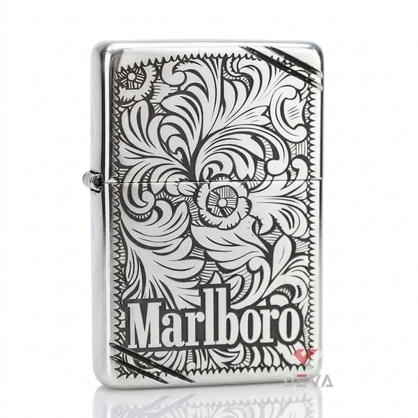 Bạc khối chặt góc khắc hoa văn Marlboro BK60