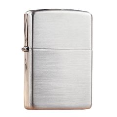 Zippo Bạc Khối Vỏ Nhám Trơn BK03