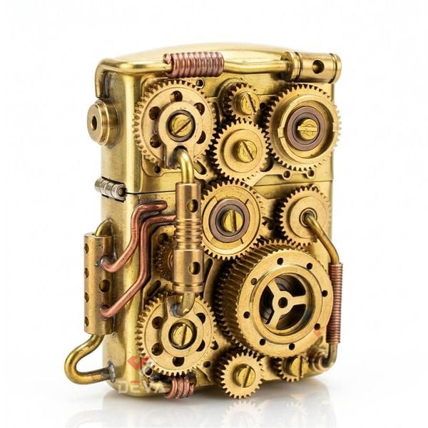 Set Bật Lửa Zippo Armor Phong Cách Steampunk Độc Đáo ZN235