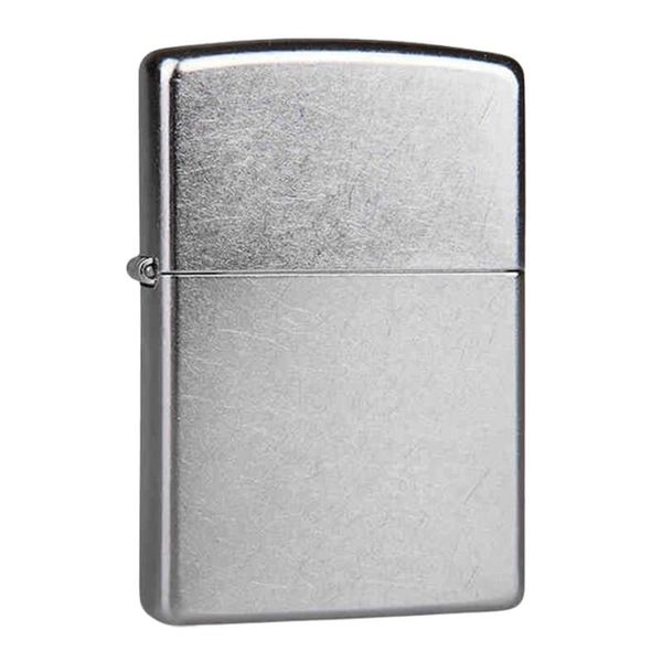 Zippo chính hãng trắng bạc xước ZT39
