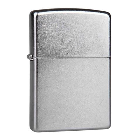 Zippo chính hãng trắng bạc xước ZT39