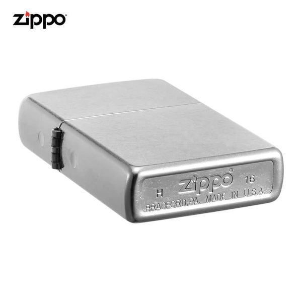 Zippo chính hãng trắng bạc xước ZT39