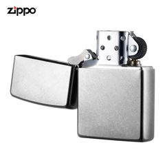Zippo chính hãng trắng bạc xước ZT39
