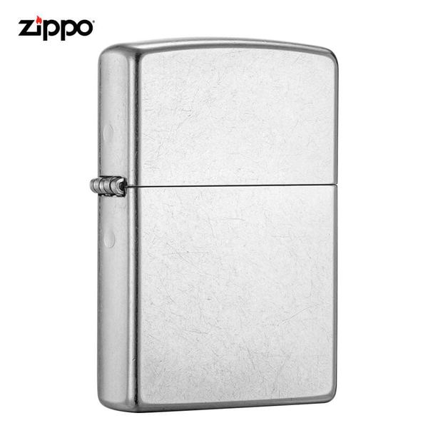 Zippo chính hãng trắng bạc xước ZT39