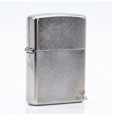 Zippo chính hãng trắng bạc xước ZT39