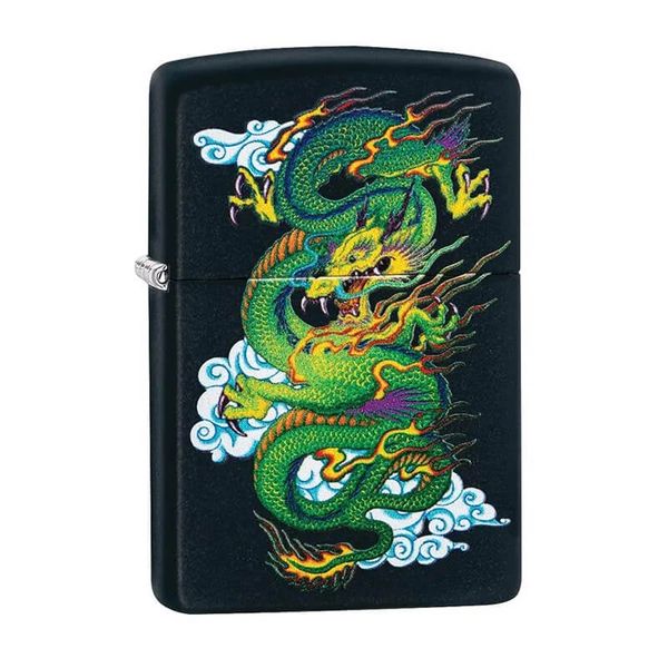Zippo Sơn Hình Thanh Long Bay Lượn Z143