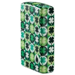 Zippo cỏ 4 lá Clover phát quang Z195