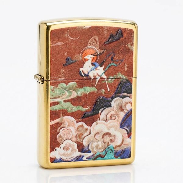 Zippo In Bức Tranh Nổi Thần Thú Vân Du ZN275
