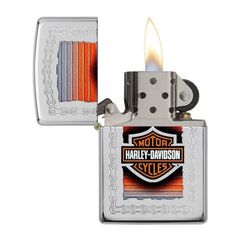 Tìm mua bật lửa Mỹ chính hãng Zippo Chủ Đề Dây Xích Harley-Davidson Chain Z405