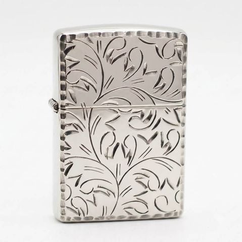 Khắc hoa văn màu bạc cổ Antique ZN52
