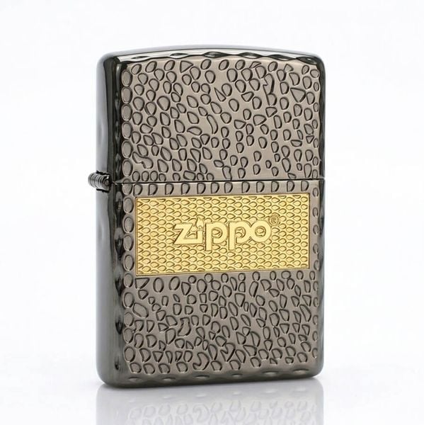 Zippo hoa văn vân bạc ZN148