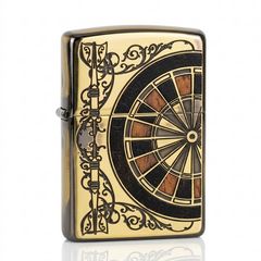 Bật lửa zippo hình bàn quay Roulette ốp gỗ Z25