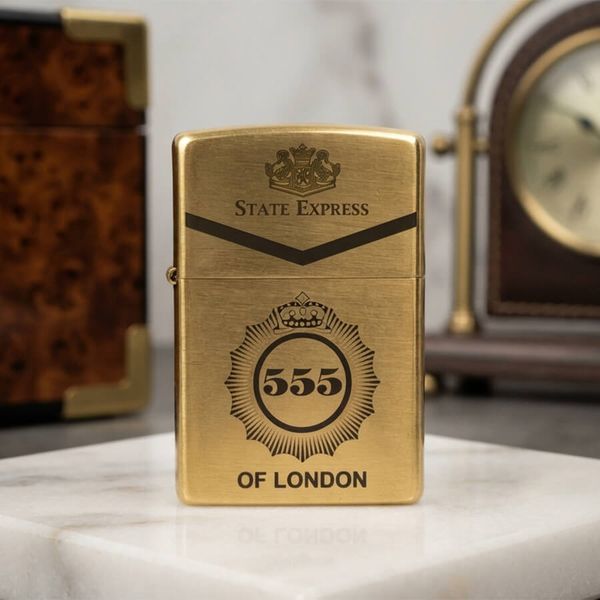 Zippo đồng khắc 555 of London Z251