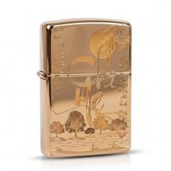 Zippo chủ đề cha mẹ màu đen Titan ZK79