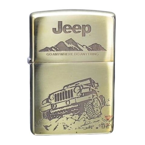 Zippo Khắc CNC 2 Mặt Chủ Đề Xe Jeep Huyền Thoại ZK169