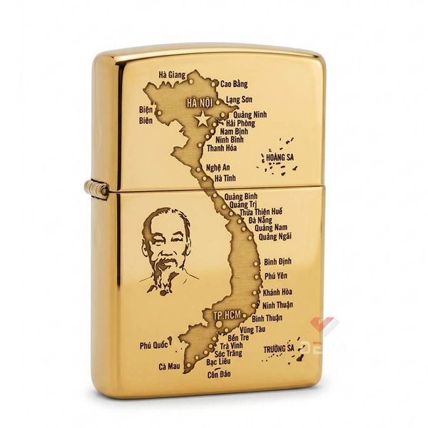 Zippo Khắc CNC Chủ Đề Bản Đồ Việt Nam ZK164