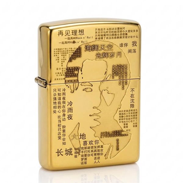 Zippo Khắc Chân Dung Ca Sĩ Hồng Kông Huỳnh Gia Câu ZN255