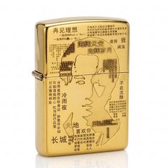 Zippo Khắc Chân Dung Ca Sĩ Hồng Kông Huỳnh Gia Câu ZN255