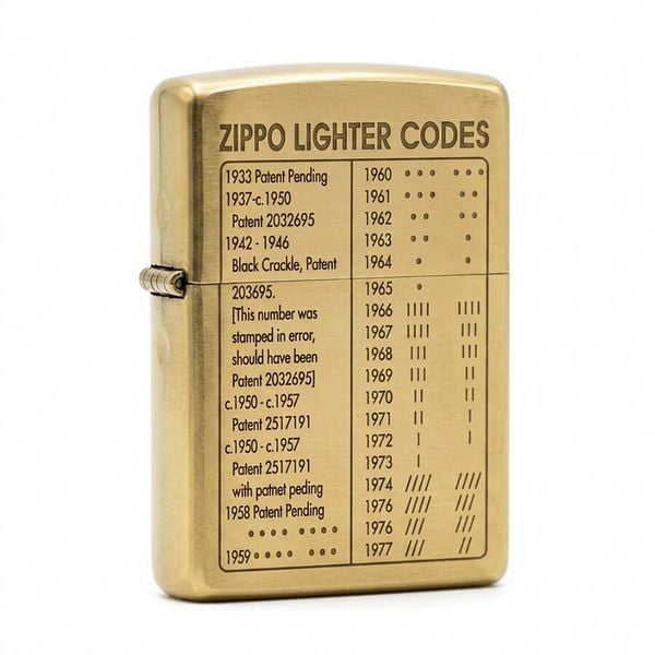 Zippo khắc mã code ZK157