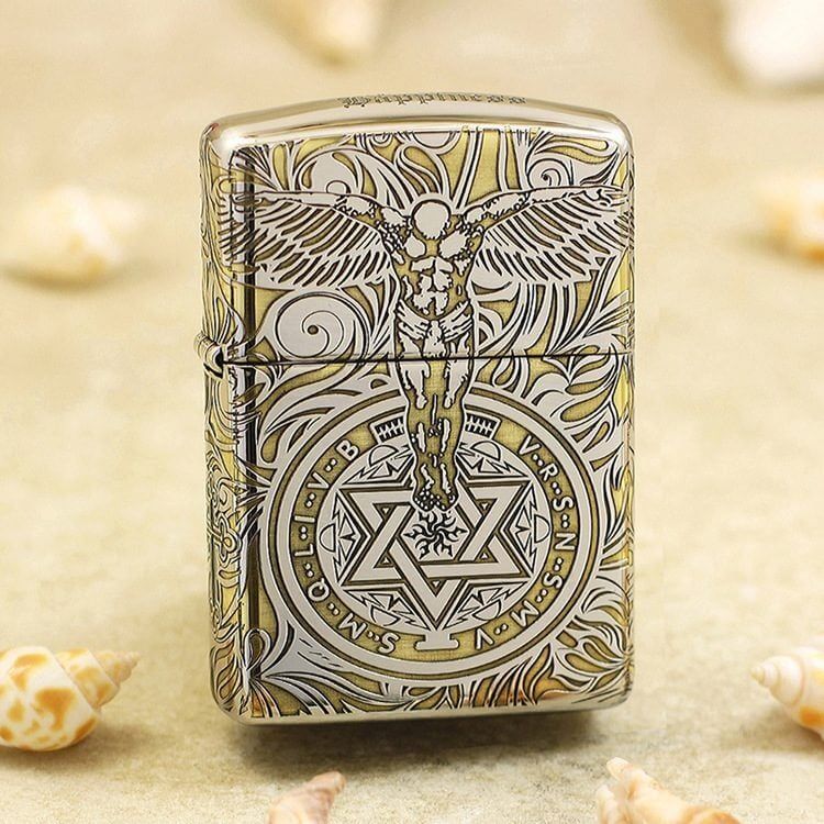Lê thiện Zippo Guardian Angel ZK64 | Bật Lửa Khắc Sâu Thiên Thần Hộ Mệnh