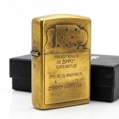 Zippo Armor Khắc Ruột Và Ốp Emblem Tem Zippo ZD31