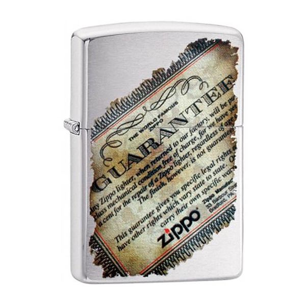 Zippo Mạ Chrome In Bảo Hành Trọn Đời Lifetime Guarantee Z23