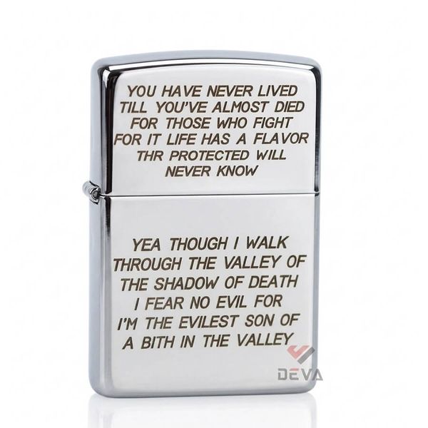 Zippo Khắc Tâm Thư Lính Mỹ Trong Chiến Tranh Việt Nam ZK55