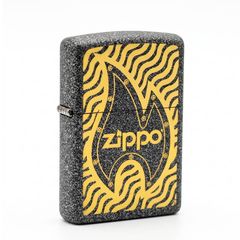 Zippo Chủ Đề Biểu Tượng Ngọn Lửa Phong Cách Metal Z350