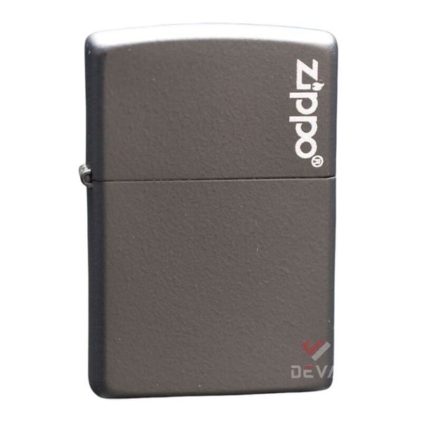Zippo Chính Hãng Đen Mờ In Logo Zippo ZT19