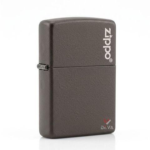 Zippo Chính Hãng Đen Mờ In Logo Zippo ZT19