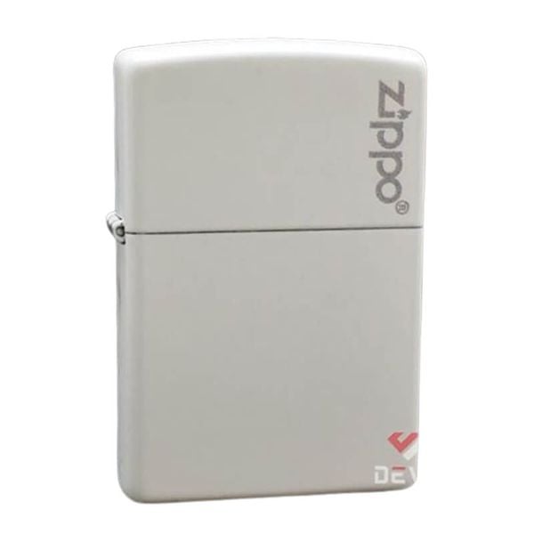 Zippo Sơn Trắng Nắp In Logo Z256