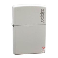 Zippo Sơn Trắng Nắp In Logo Z256