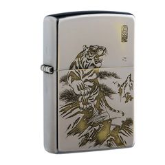 Zippo Khắc CNC Hình Hổ Núi ZK123
