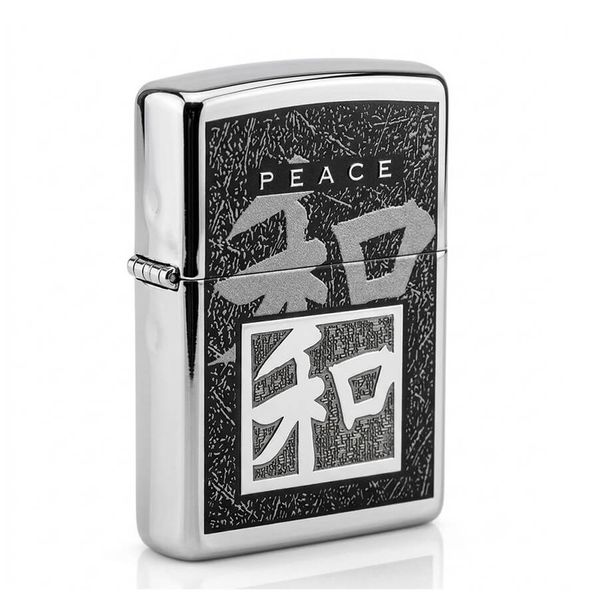 Zippo Chữ Tượng Hình Chủ Đề Hòa Bình Peace ZN63