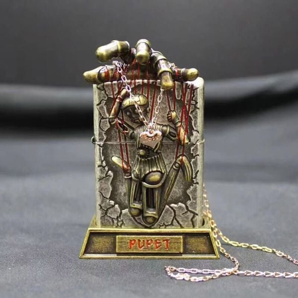 Set Zippo Chủ Đề Con Rối Với Ngăn Rỗng Trái Tim ZN296