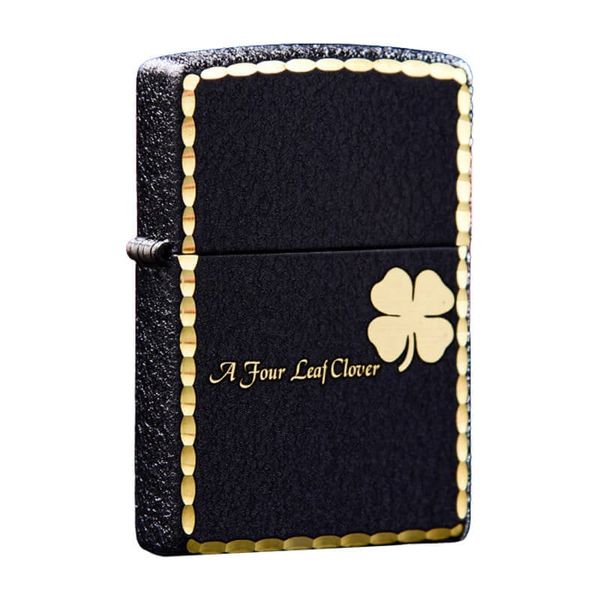 Zippo May Mắn Cỏ 4 Lá ZK105