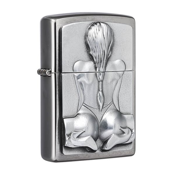 Zippo ốp Emblem Cô Gái Gợi Cảm ZN244