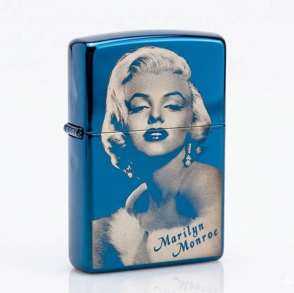 Zippo Xanh In Chủ Đề Nữ Minh Tinh Điện Ảnh Marilyn Monroe ZN279