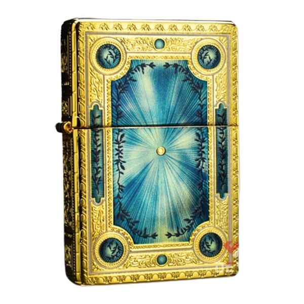 Zippo Vintage Mạ Vàng Cuốn Sách Ma Thuật Magic Book ZN05