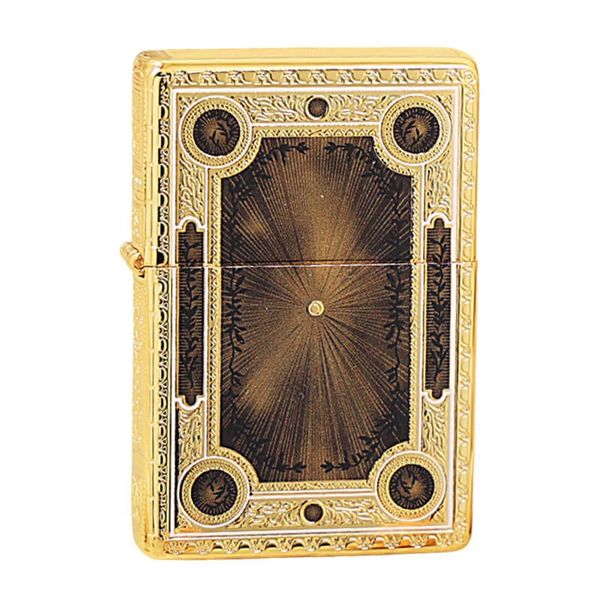 Zippo Vintage Mạ Vàng Cuốn Sách Ma Thuật Magic Book ZN05