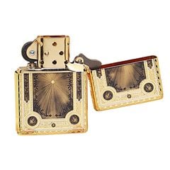 Zippo Vintage Mạ Vàng Cuốn Sách Ma Thuật Magic Book ZN05