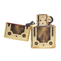 Zippo Vintage Mạ Vàng Cuốn Sách Ma Thuật Magic Book ZN05
