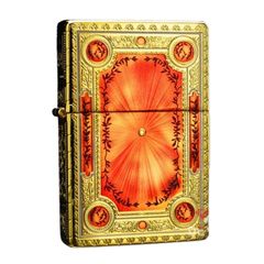 Zippo Vintage Mạ Vàng Cuốn Sách Ma Thuật Magic Book ZN05