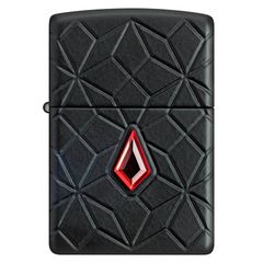 Zippo Armor Luxury Red Crystal Khắc Deep Carve Đính Đá Crystal Đỏ Z120