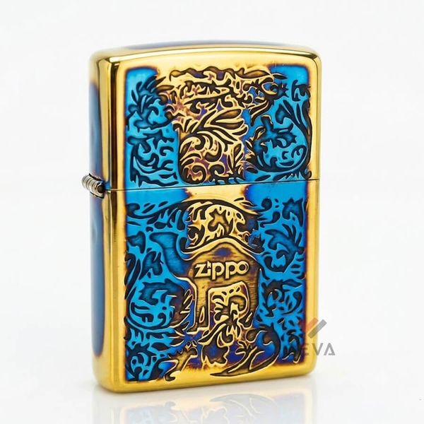 Zippo Đồng Cháy Khắc Nổi Hoa Văn Camel Chìm ZN304