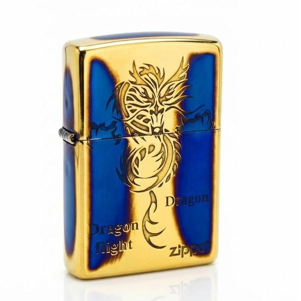 Zippo Đồng Cháy Khắc Rổng Bay Dragon Flight ZN280