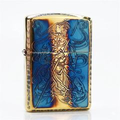 Zippo Armor đồng cháy khắc hình Võ Tướng ZN316