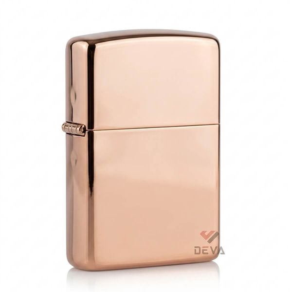 Zippo Vàng Hồng Trơn Bóng Rose Gold ZT12
