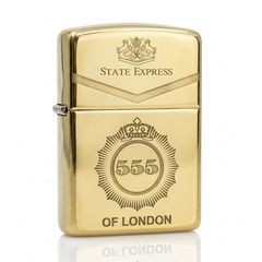Zippo Armro khắc 555 vàng bóng ZK161